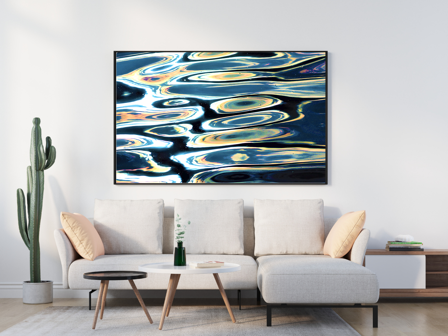 Dancing Circles original abstract contextualised office art modern decor photo print by Blair Montague Drake